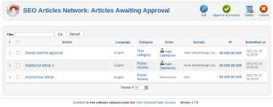 Articles awaiting approval
