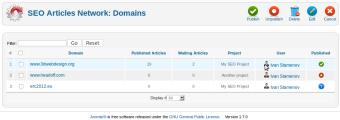 Domains management
