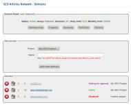 User: domains management
