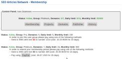 User: membership subscriptions
