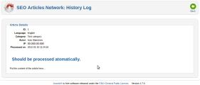 History log article view
