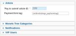 Article settings
