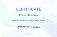 Eduard Dimitrov - competitor research сертификат