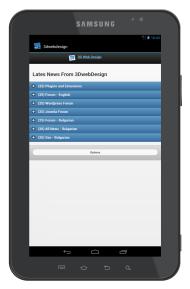 Home page on Tablet 7-inch
