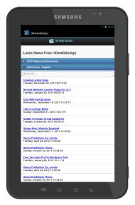 Category page on Tablet 7-inch
