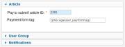 Content tag options
