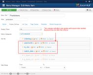 Sorting priority options in Joomla 3 admin
