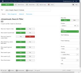 Jdownloads Search Module - backend

