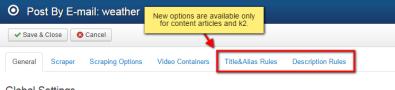 New Functions in Post by Email v.1.10
